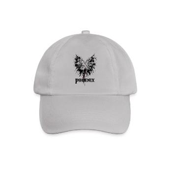 Phoenix aus der Asche Zeichnung Geschenkidee - Baseballkappe - Grau - Vorne