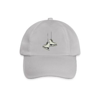 Schlittschuh - Baseballkappe - Grau - Vorne
