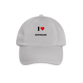 I love mantrailing - Baseballkappe - Grau - Vorne
