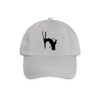 Skier skiing freestyle winter sport snow - Baseball Cap - grey - Front