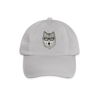 wild animal with glasses V02 - Baseball Cap - grey - Front