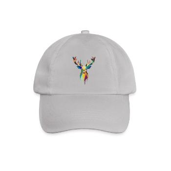 Nature colorful deer - Baseball Cap - grey - Front