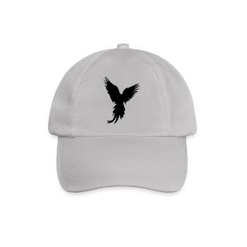 bird silhouette - Baseballkappe - Grau - Vorne