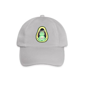 Avocado Hippie Peace 70s - Baseball Cap - grey - Front