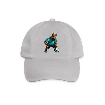 German Shepherd Football - Baseball Cap - grey - Front