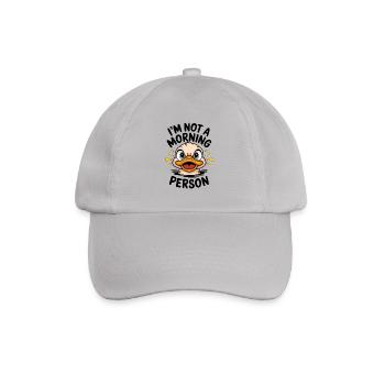Ich bin kein Morgenmensch - Baseballkappe - Grau - Vorne