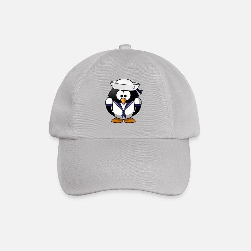 Pinguin Matrose - Baseballkappe - Grau