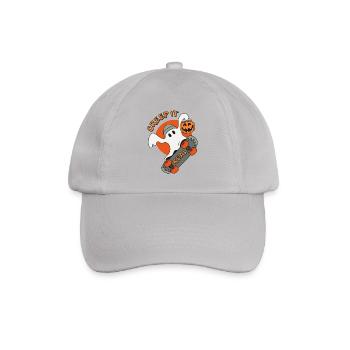 Creep It Real Halloween-Skater Geist skaten - Baseballkappe - Grau - Vorne