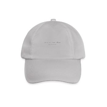 Fine line Modern Calligraphy Minimalist Humor - Baseball Cap - grey - Front