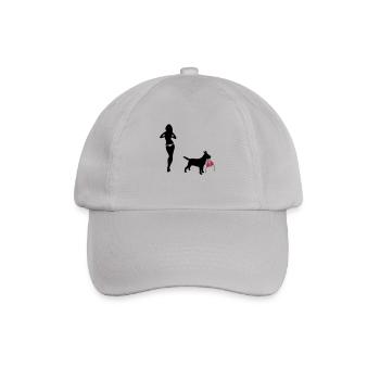 hund - Baseballkappe - Grau - Vorne