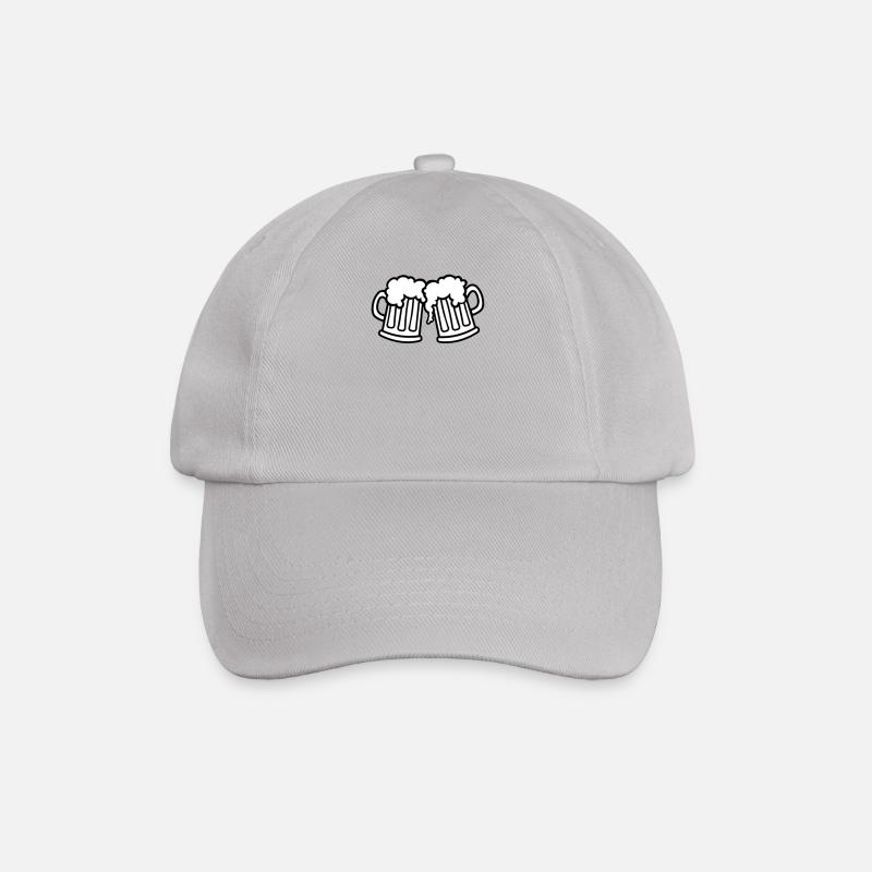 beer - Baseball Cap - grey
