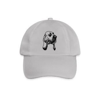 Bloodhound - Hunderasse - Baseballkappe - Grau - Vorne