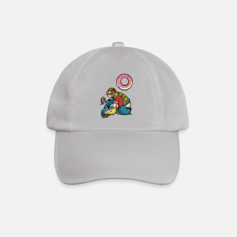 Skateboardfahrer - Baseballkappe - Grau