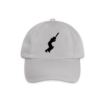 Cricket Player (Vector) - Baseballkappe - Grau - Vorne