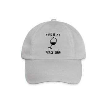 This Is My Peace Sign - Baseball Cap - grey - Front