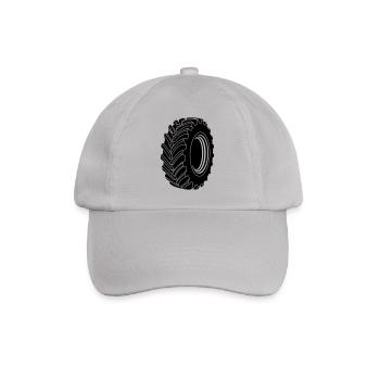Car tyre heavy transport - Baseball Cap - grey - Front