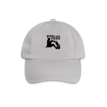 You are here - Baseballkappe - Grau - Vorne
