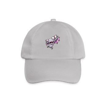 bat - Baseballkappe - Grau - Vorne