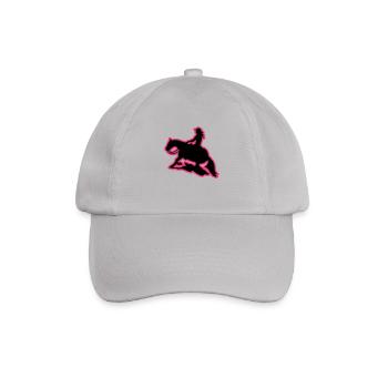 Westernreiten Frau Sliding Stop Slider pink - Baseballkappe - Grau - Vorne