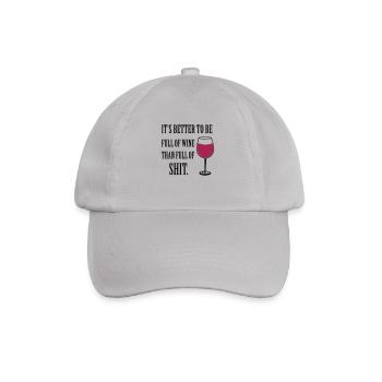 Wine - Baseballkappe - Grau - Vorne