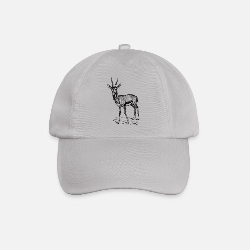 antilope antelope impala hartebeest kudu oryx papa - Baseballkappe - Grau