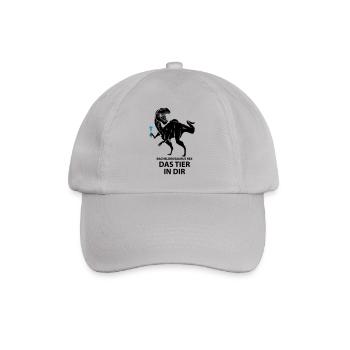 Party Saurus - Baseballkappe - Grau - Vorne