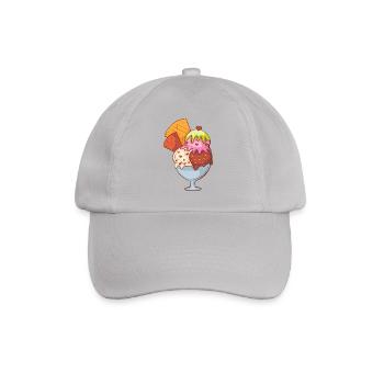 Crème glacée, crème glacée, crème glacée, crème glacée, boule, crème glacée, sundae - Casquette classique - bruyère - Devant