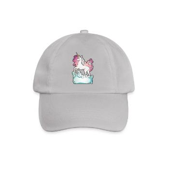 Unicorn Rainbow Daughter Gift Birthday - Baseball Cap - grey - Front
