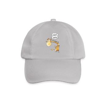 Guck Guck Giraffe I Wildtier Tiermotiv - Baseballkappe - Grau - Vorne