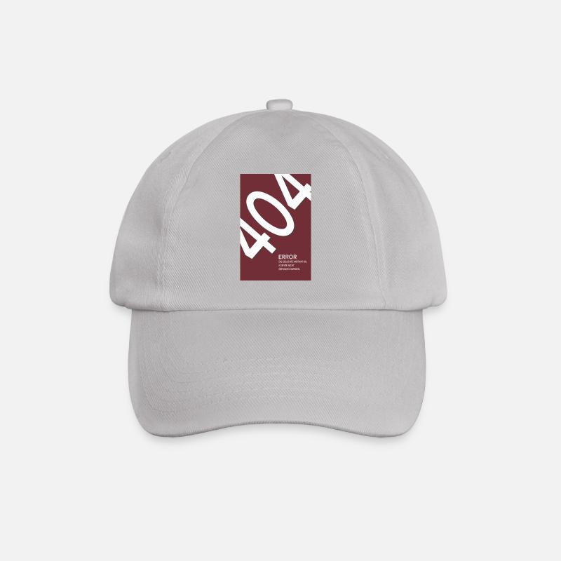 Error 404 Motivation Not Found - Baseball Cap - grey