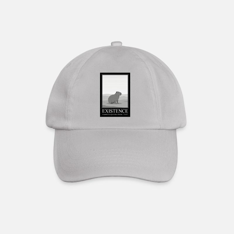Funny Existence Quote - Capybara Sarcasm - Baseball Cap - grey