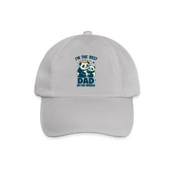 Best dad in the world - Baseball Cap - grey - Front