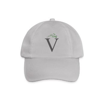 V with Shamrocks - Baseball Cap - grey - Front