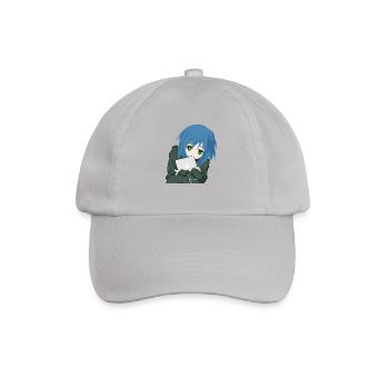 Manga girl - Baseball Cap - grey - Front