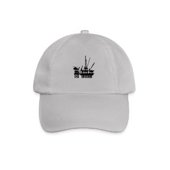 Ölplattform / offshore oil rig (1c) - Baseballkappe - Grau - Vorne