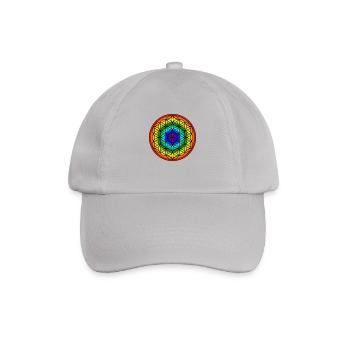 Fleur de vie - arc en ciel - Casquette classique - bruyère - Devant