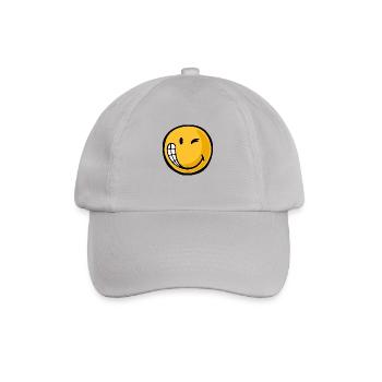 Smiley dude - Baseballkappe - Grau - Vorne