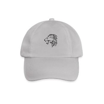 lion_01 - Baseballkappe - Grau - Vorne