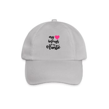 My heart belongs to my Auntie - Baseball Cap - grey - Front