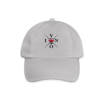 vino design - Baseballkappe - Grau - Vorne
