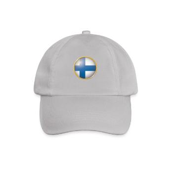 Finnland Emblem - Baseballkappe - Grau - Vorne