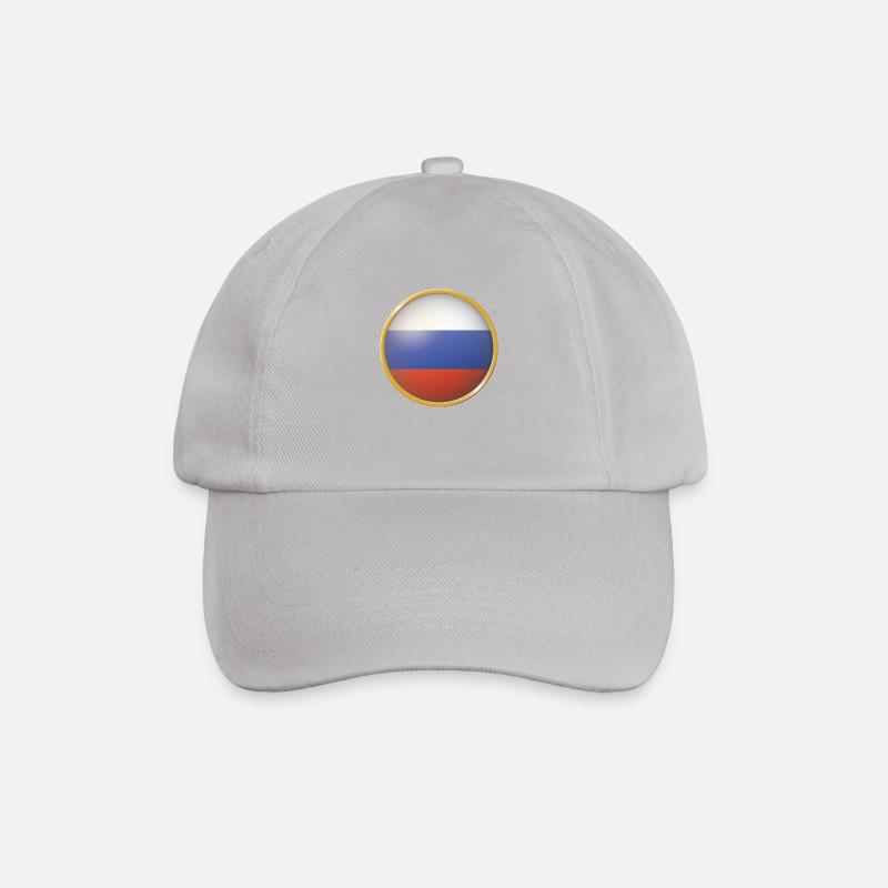 Russland Emblem - Baseballkappe - Grau
