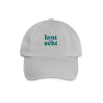 laut & echt - Baseballkappe - Grau - Vorne