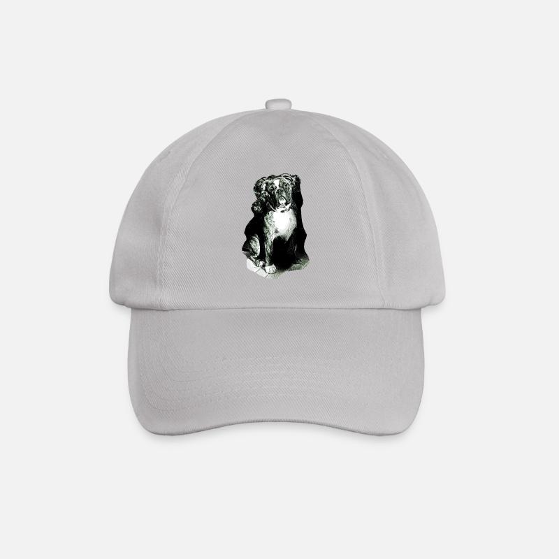 Bulldog02 - Baseball Cap - grey
