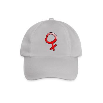 Weibliches Symbol Geschlecht Frauen Feminismus - Baseballkappe - Grau - Vorne