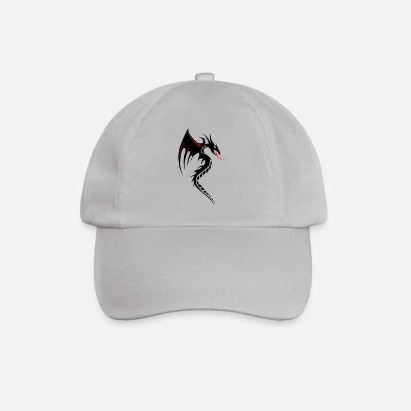 Drachen Tribal Tattoo Form 2004 oooooooooooooo y - Baseballkappe - Grau