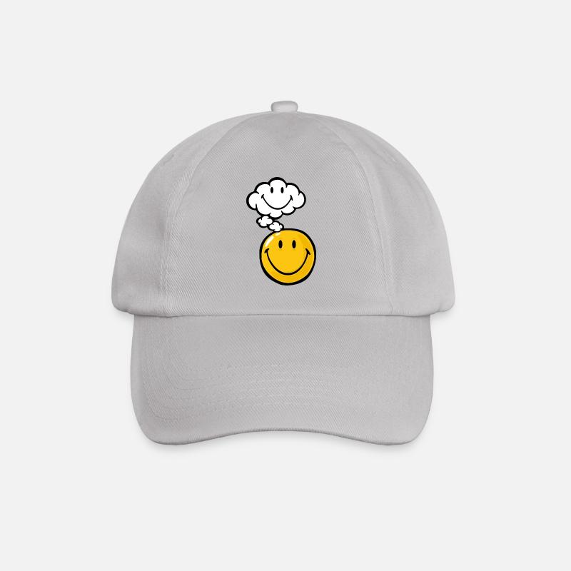 Smiley Thought - Baseballkappe - Grau