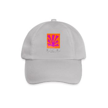 Mokum Amsterdam Emblem Neon Orange - Baseballkappe - Grau - Vorne