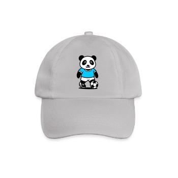Panda footballeur mignon et stylé Kawaii Foot - Casquette classique - bruyère - Devant
