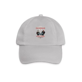 Never Underestimate an Old Woman Nurse Degree - Baseball Cap - grey - Front